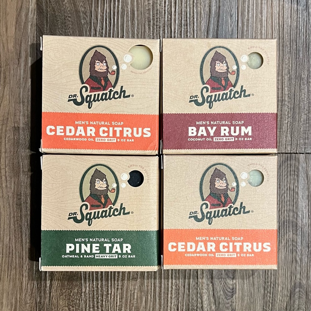 Dr. Squatch Men’s Natural Soap | 4-pack